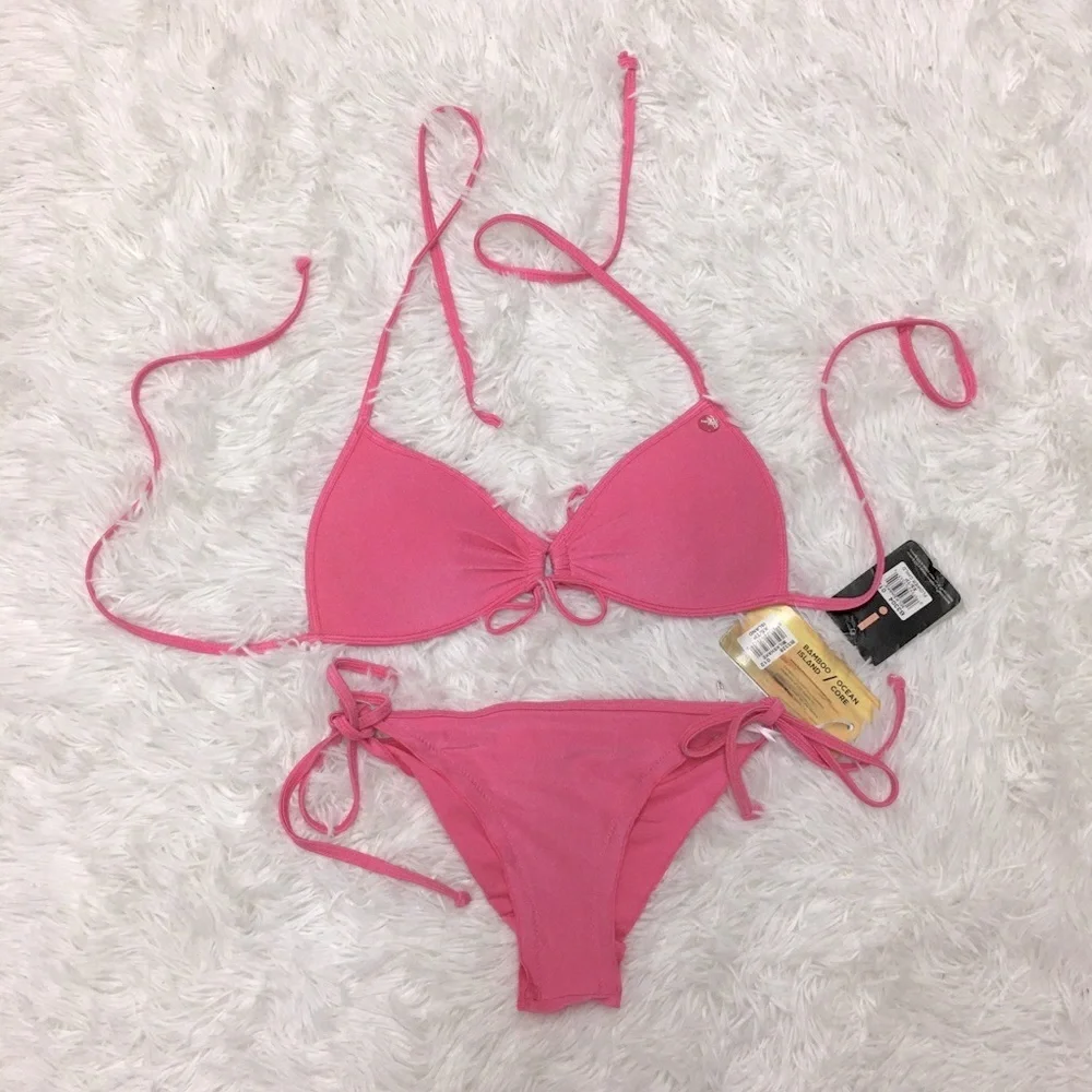 NWT Bamboo Island Pink Bikini Size XS